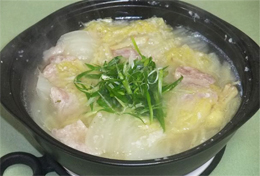 豚肉と白菜の塩麹鍋